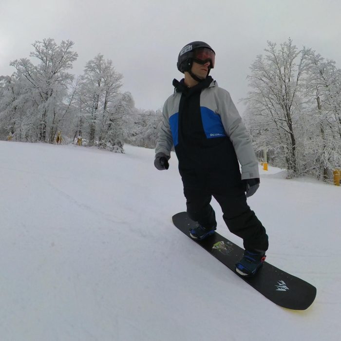 toeside turn Mountain Twin