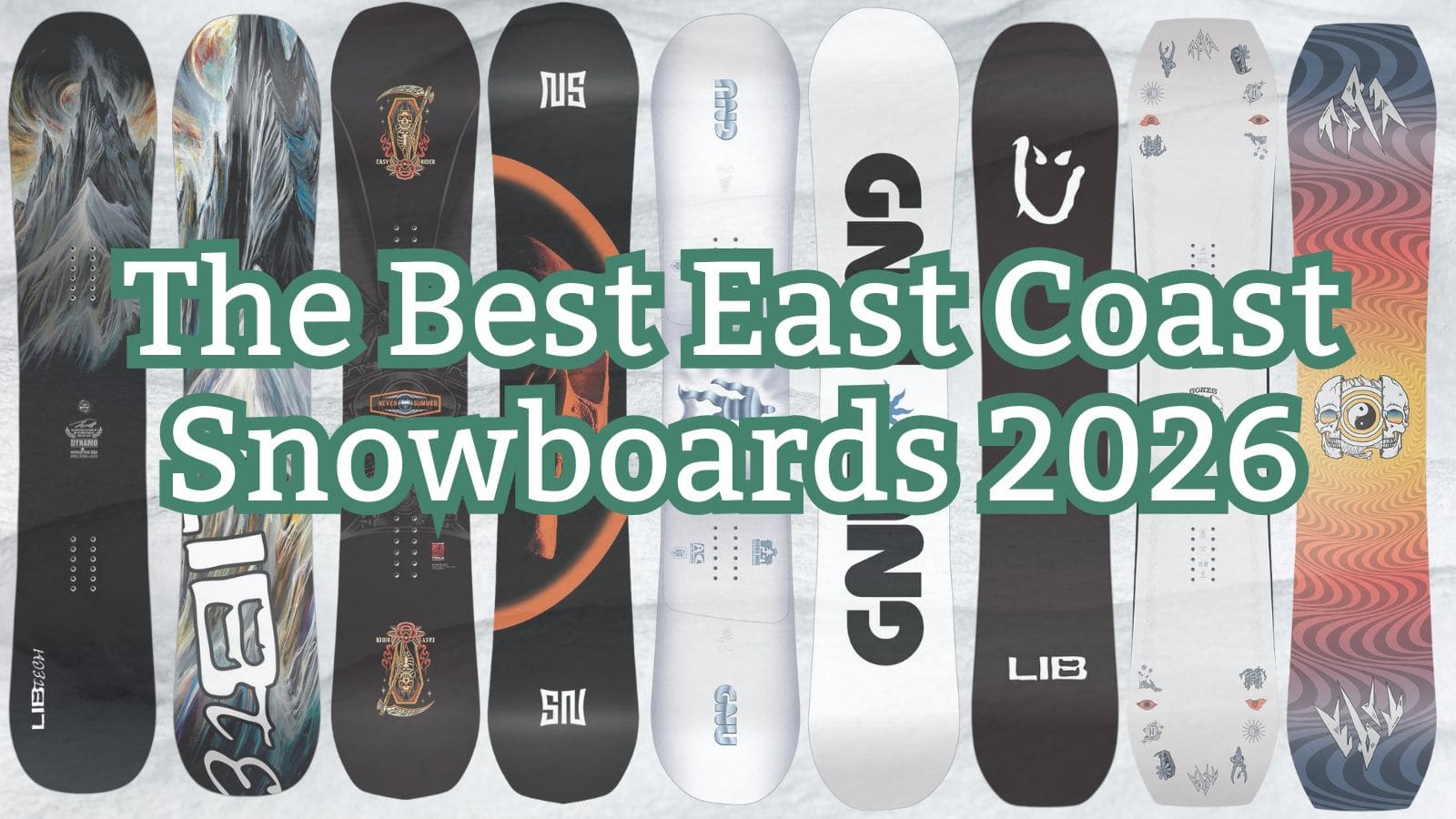 top snowboards for east coast