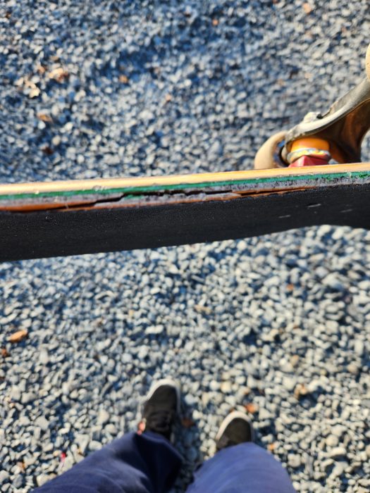 creature skateboard delaminated