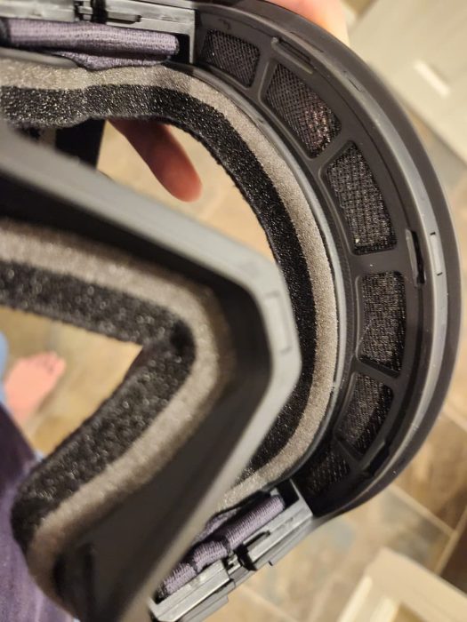 Spy Goggles Close Up of Rise Ventilation Anti Fog System