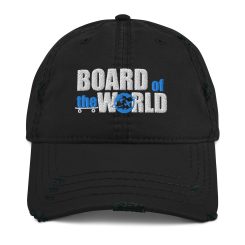 Board of the World Embroidered Distressed Hat