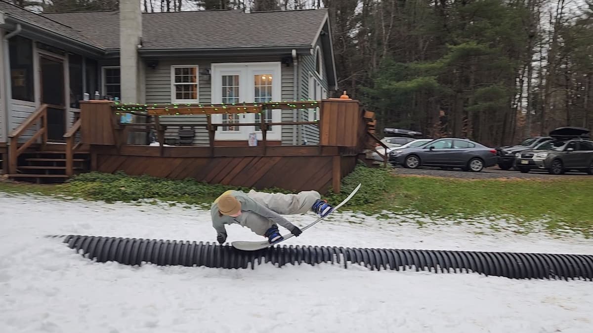 Nidecker Gamma Snowboard Review 8 Scott Mantua doing a weddle tailpress on the nidecker gamma snowboard