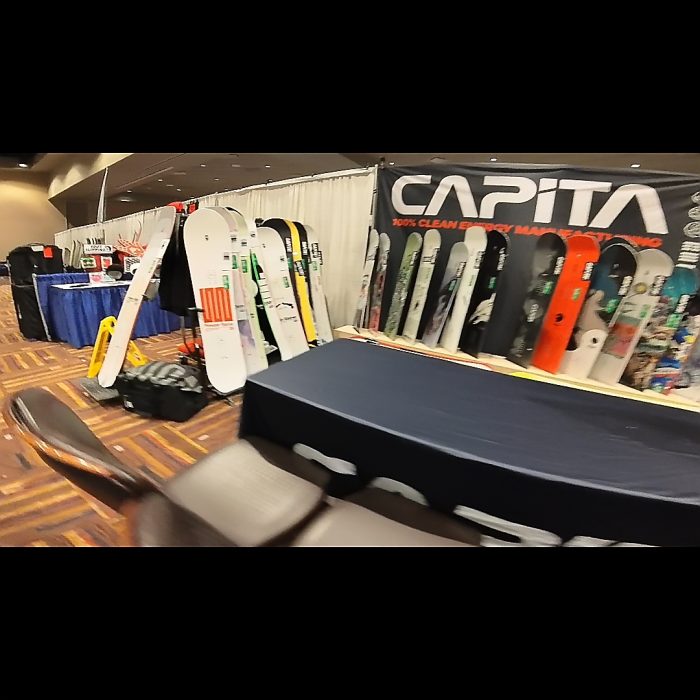 Wide shot of the Booth