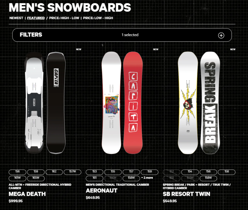 3 prereleased 2025 Capita Snowboards
