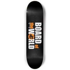 Black and Orange Mellow Concave BotW Skate Deck