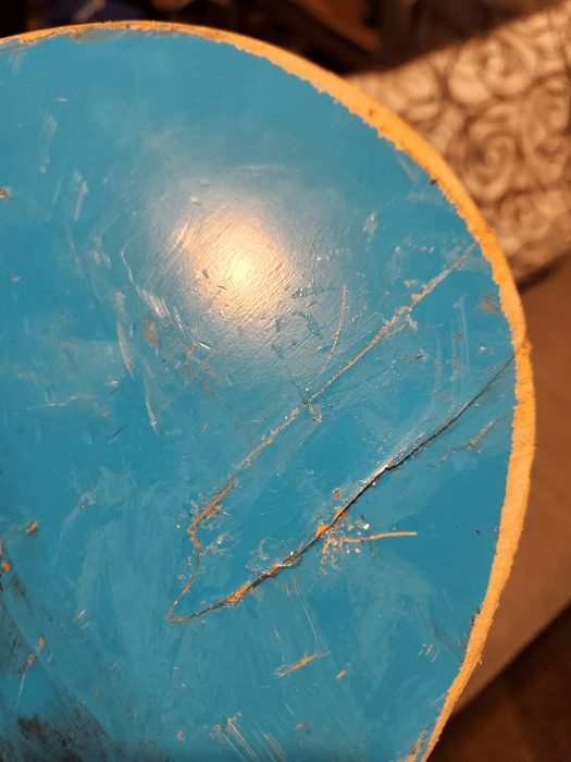 the filled chip in my enjoi impact light deck