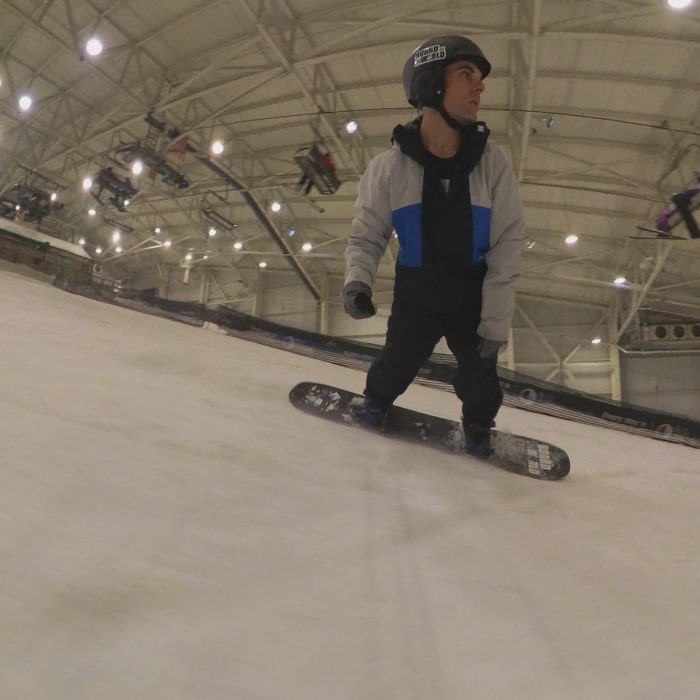 toeside turn on a proteus snowboard 2