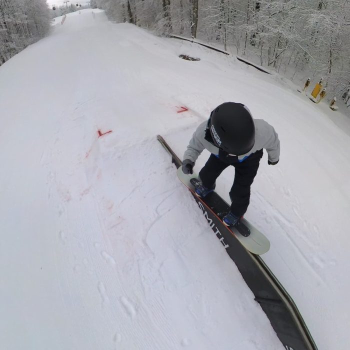 Steve 5050ing with a Bataleon Evil Twin Plus