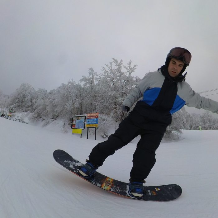 Testing the flex in the 2025 Lib Tech Offramp