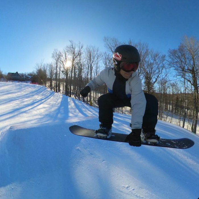 Weddle Grab jump test with Burton Custom Camber 2027