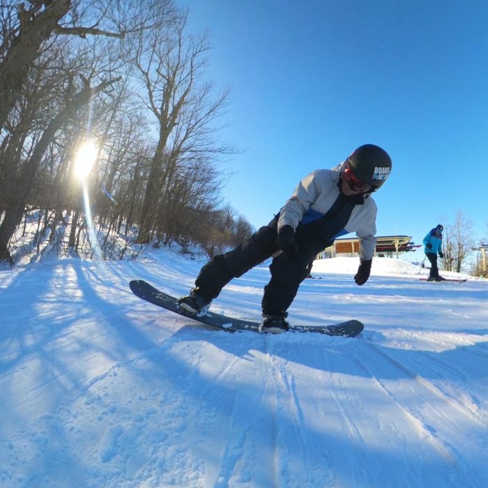 Flex testing the Burton Custom Camber