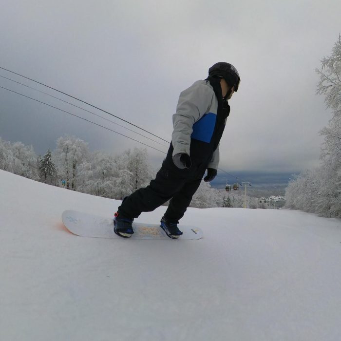 toeside carve with Gnu Head Space