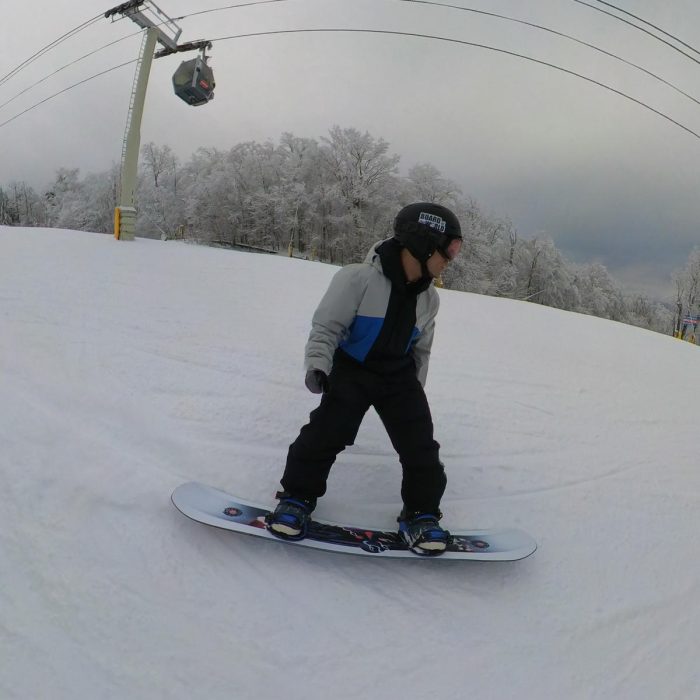 Testing heelside carves