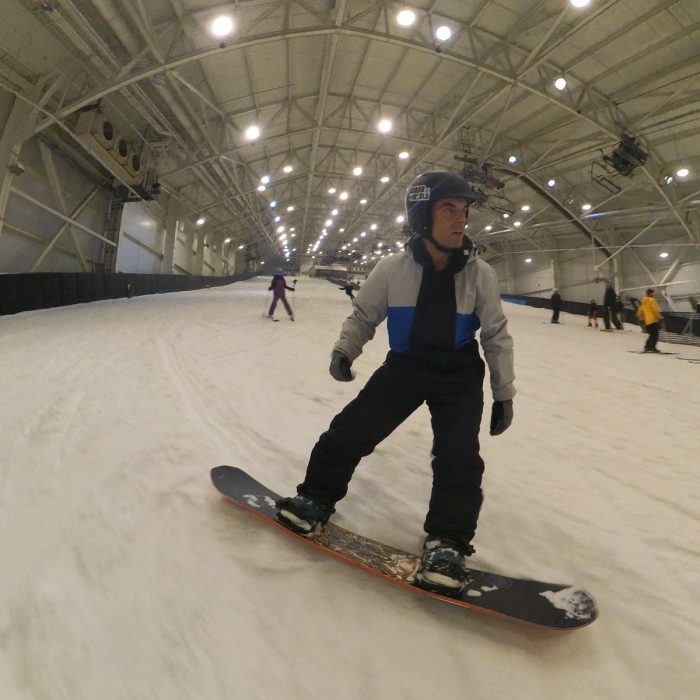 heel side carve with Easy Rider