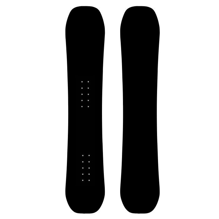 Directional Twin Shape Snowboard Outline