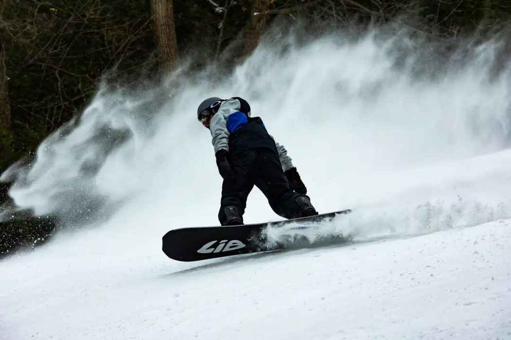 Steve Weber Carving the Lib Tech Orca