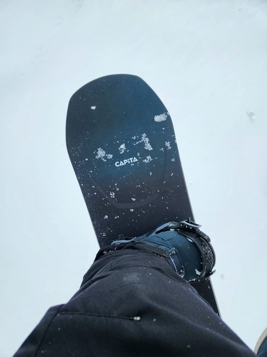 Looking down from the lift at the Capita Super DOA