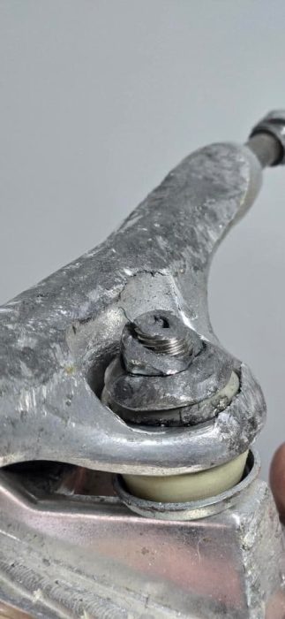 6 Exceptionally Light Skateboard Trucks That You'll Actually Want to Skate 13 Thunder Titanium Trucks grinded down