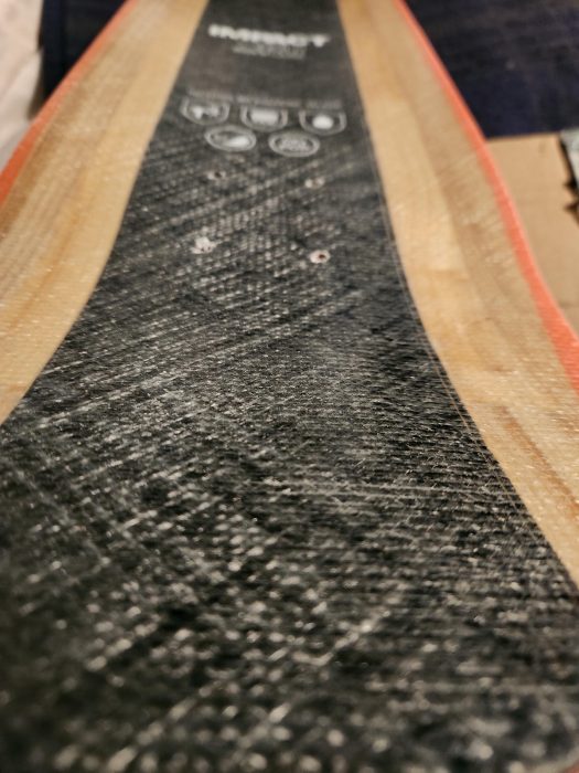 Impact Skateboards XPU Deck Review 33 Shows Fiberglass Texture