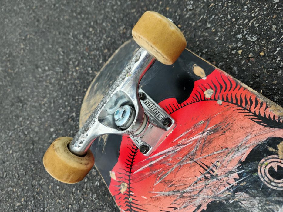 Slappy Trucks mounted on a Powell Board