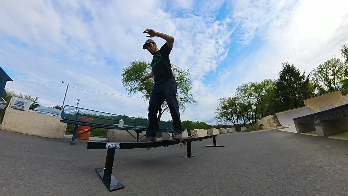 Board Slide on Franklin St Rail