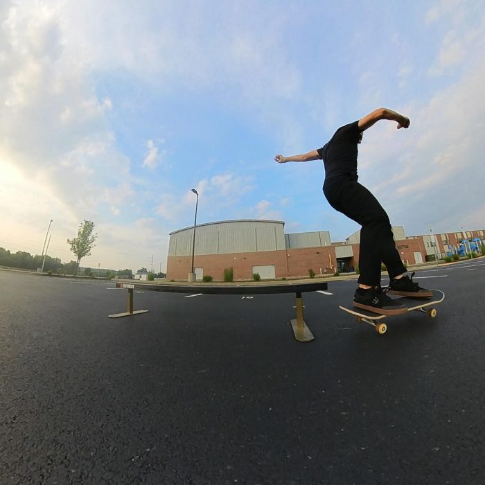 Landing a nollie front lip with the Etnies Marana Michelin shoes