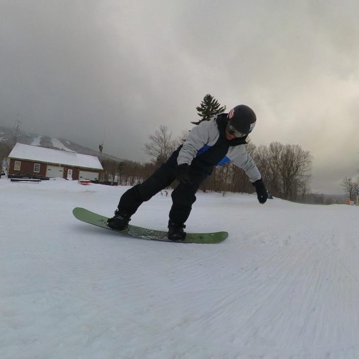 Testing the press of the Capita Dark Horse