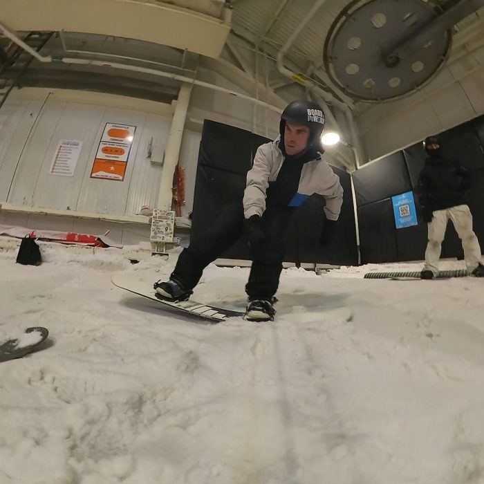 Capita Spring Break Stairmaster Review: The Classic Park Board is Upgraded & Back in Action for 2026 23 Capita SB Stairmaster nose flex test 2