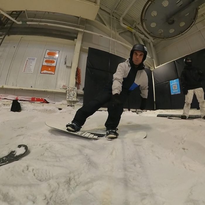 Capita Spring Break Stairmaster Review: The Classic Park Board is Upgraded & Back in Action for 2026 25 Capita SB Stairmaster nose flex test