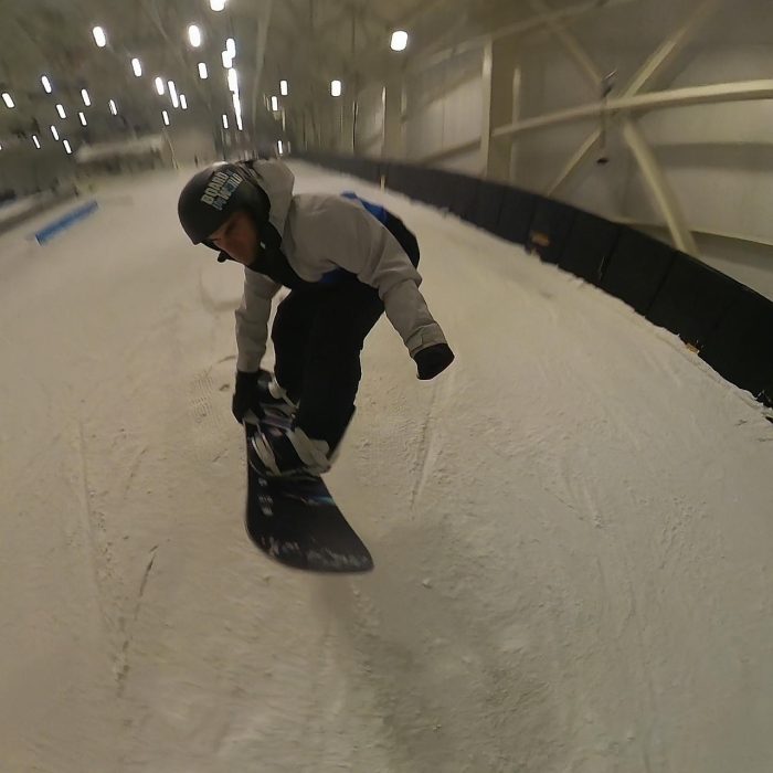 Never Summer Proto Type 3 Snowboard Review: Testing the Tech in the Park 48 Pole Jam Indy grab
