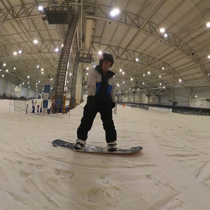 Never Summer Proto Type 3 Snowboard Review: Testing the Tech in the Park 35 torsional flex test 1