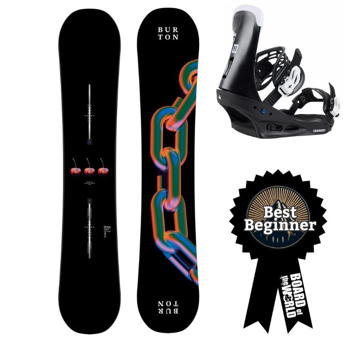 Burton Cultivator Snowboard With Freestyle Snowboard Bindings