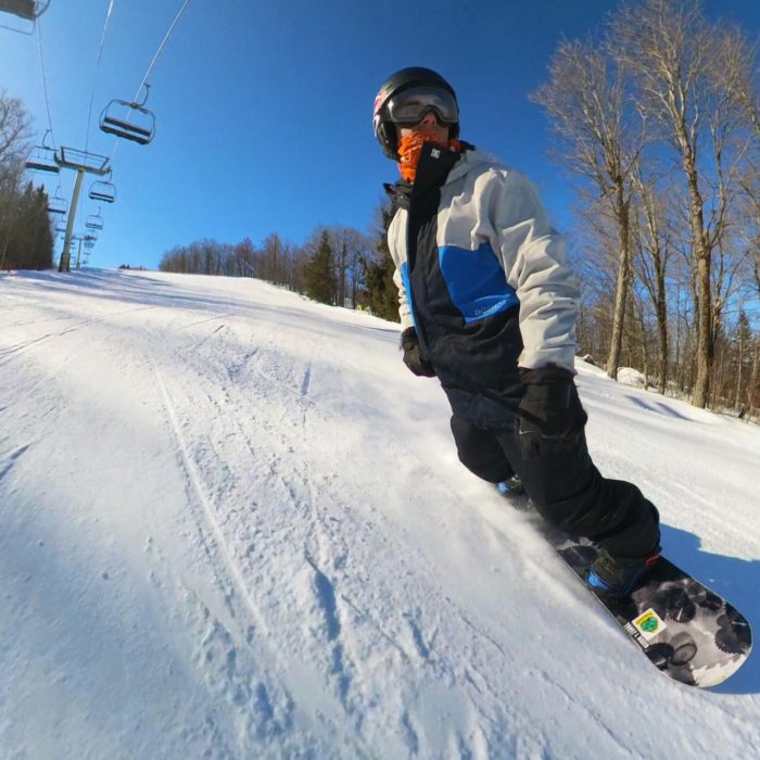 Toeside Carving on ice
