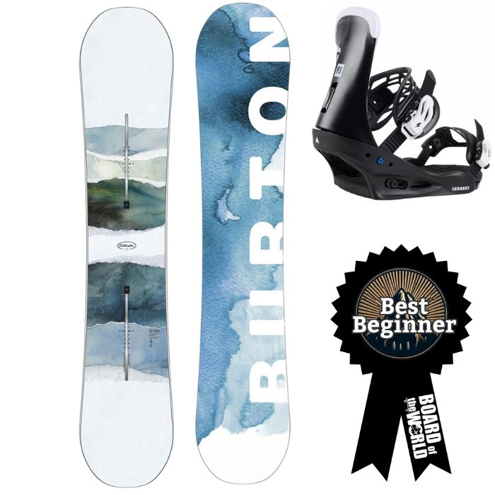 Burton Cultivator Snowboard With Freestyle Snowboard Bindings