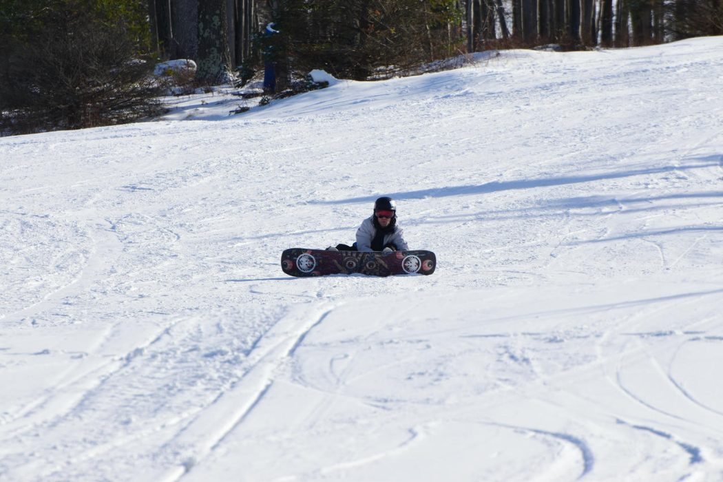 Steve Weber from Board of the World Strapping into the Never Summer Llama
