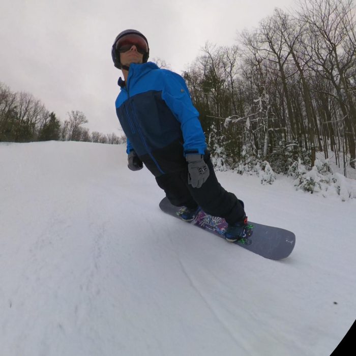 Toeside Carve with Never Summer Llama