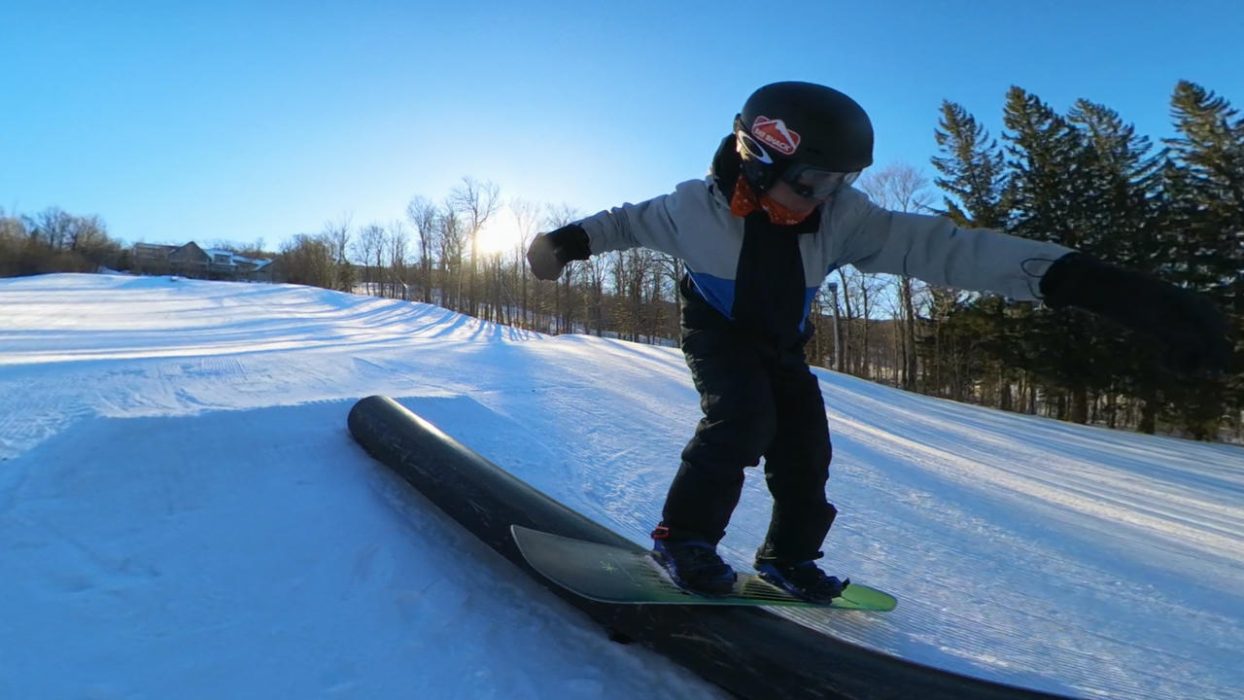 Ride Moderator Snowboard Review 2026: Too Much Board for the Park? 19 board slide with ride moderatorRide Review Testing