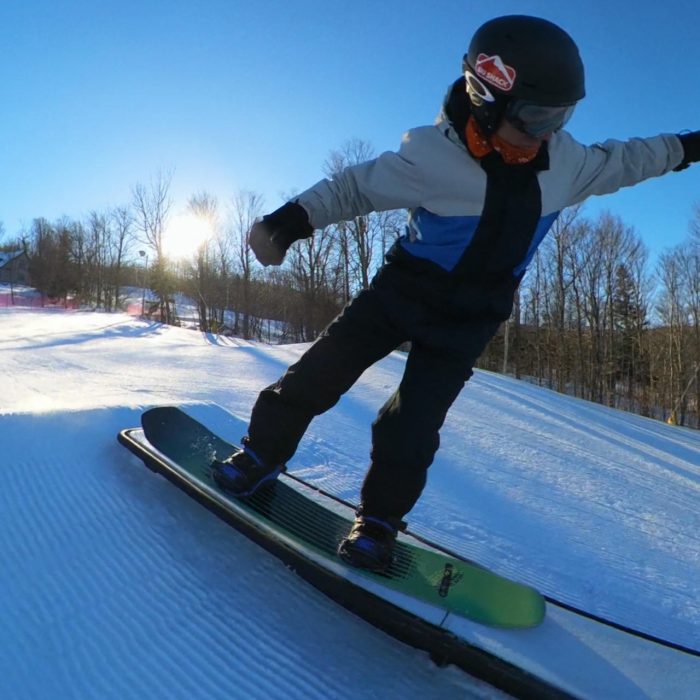 Ride Moderator Snowboard Review 2026: Too Much Board for the Park? 18 nose press 2Ride Review Testing