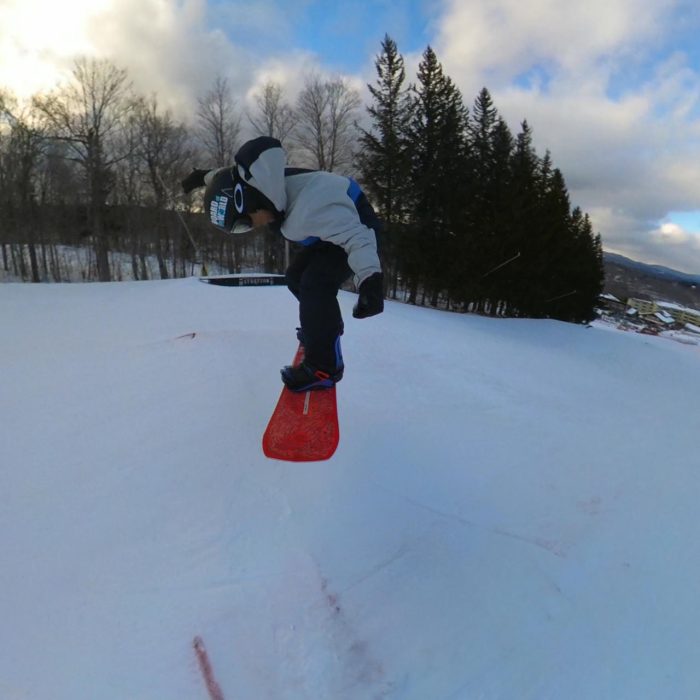 Nidecker Sensor Snowboard Review: Outstanding Jib Board but Is It Too Loose on Ice? 4 Bs 180 jump test with nidecker sensor snowboard