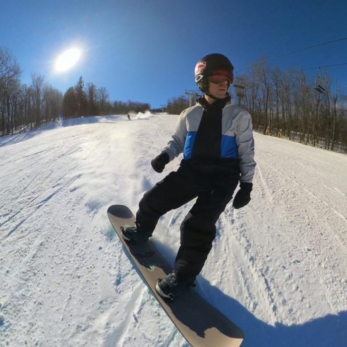 Heelside carve with Sims Mystery Lunch