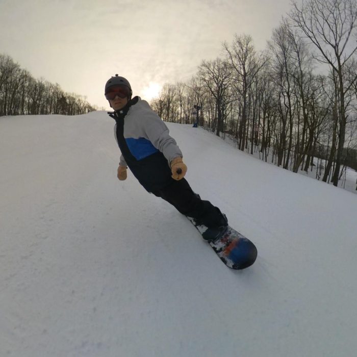 Toe Carve with Never Summer Swift DT snowboard