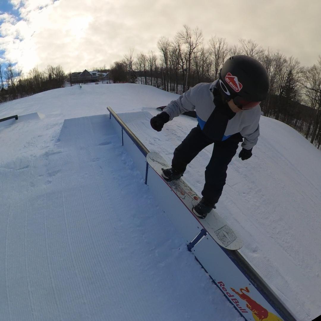 50-50 on a rail with the Armada Beatnik 2027